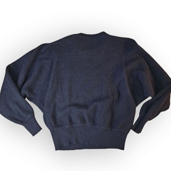 Vintage Black Lambswool Beaded Sweater - Picture 8 of 11